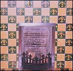 tiled fireplace - click to enlarge